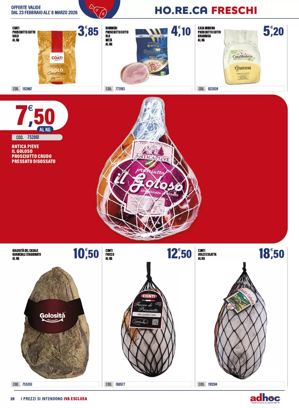 Volantino promozionale Adhoc  valide dal 23/02/2026 - Pagina 20.