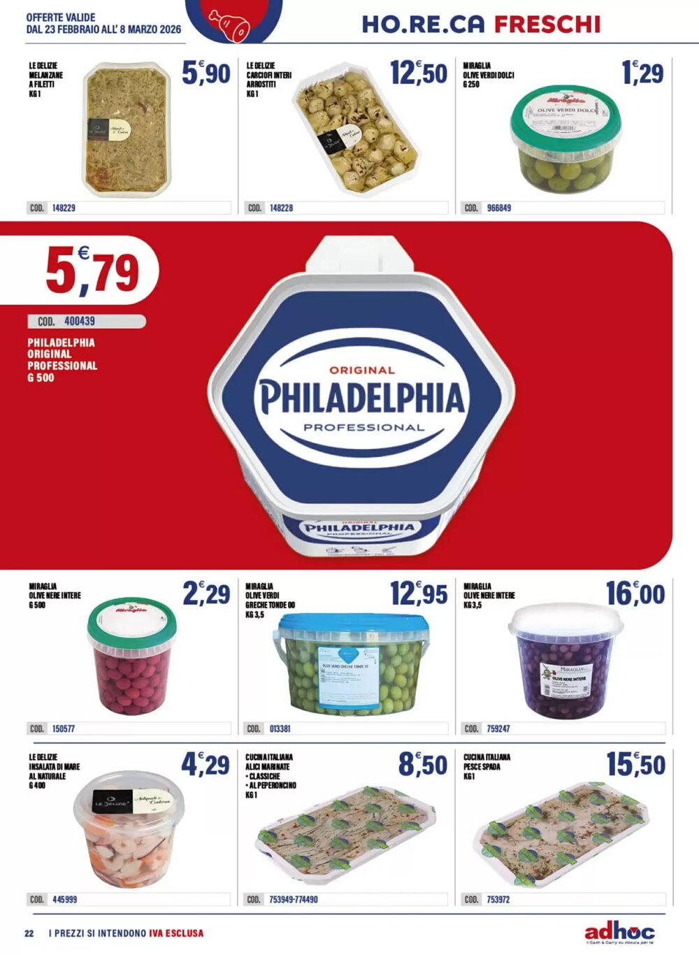Volantino promozionale Adhoc  valide dal 23/02/2026 - Pagina 22.