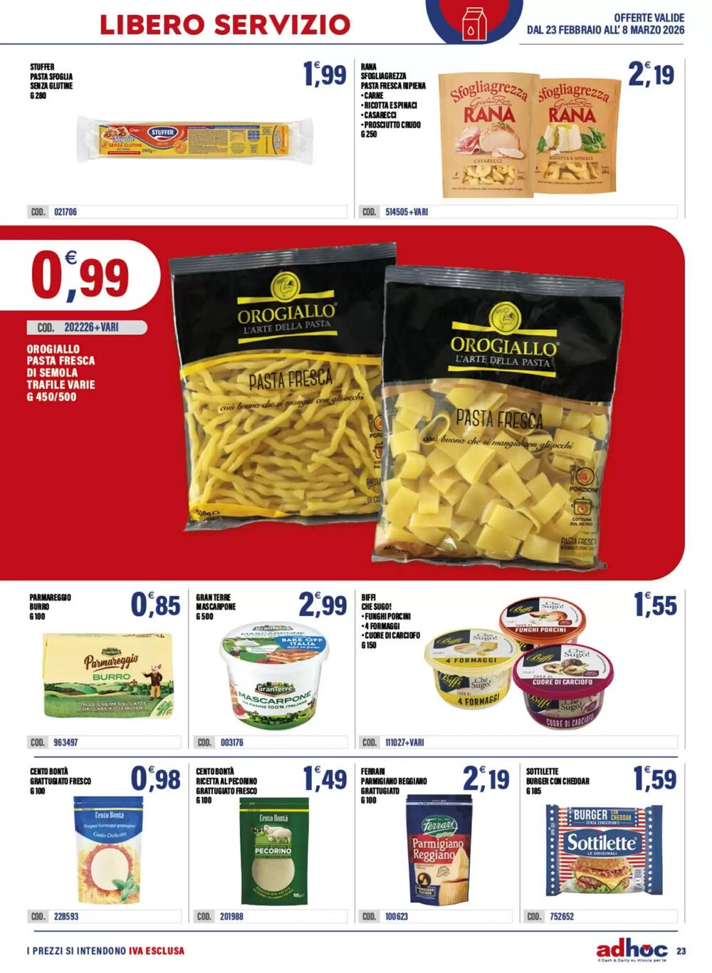 Volantino promozionale Adhoc  valide dal 23/02/2026 - Pagina 23.