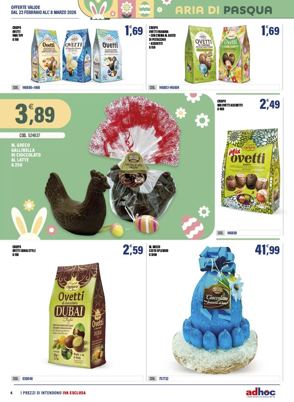 Volantino promozionale Adhoc  valide dal 23/02/2026 - Pagina 4.