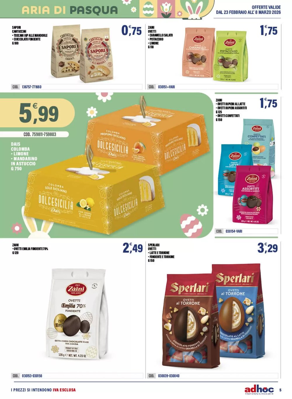 Volantino promozionale Adhoc  valide dal 23/02/2026 - Pagina 5.