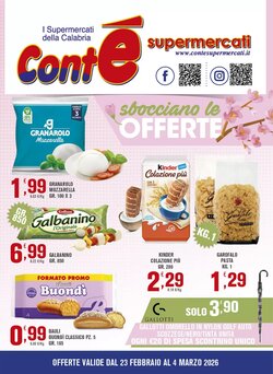 Volantino promozionale Conté Supermercati  valide dal 23/02/2026