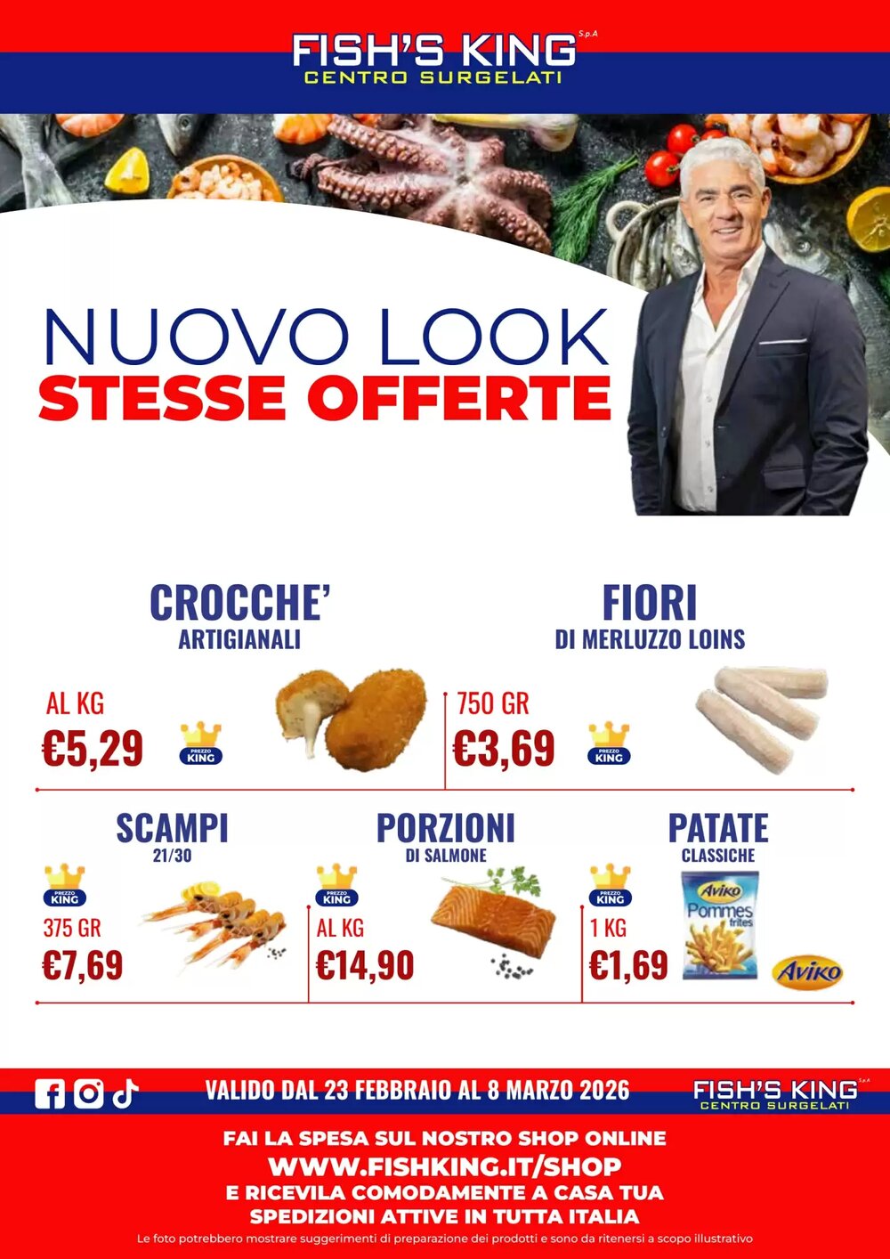 Volantino promozionale Fish's King  valide dal 23/02/2026 - Pagina 1.