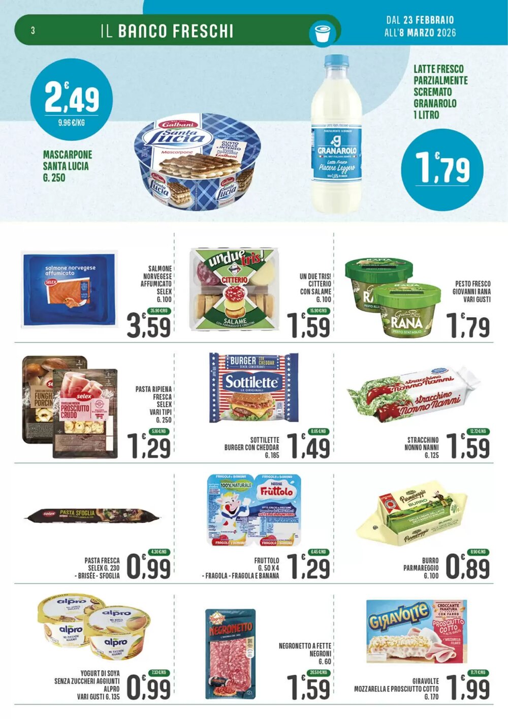 Volantino promozionale La Mimosa Supermercati  valide dal 23/02/2026 - Pagina 3.
