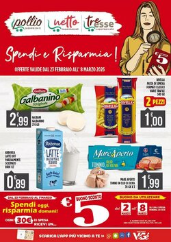 Volantino promozionale Supermercato Pollio  valide dal 23/02/2026