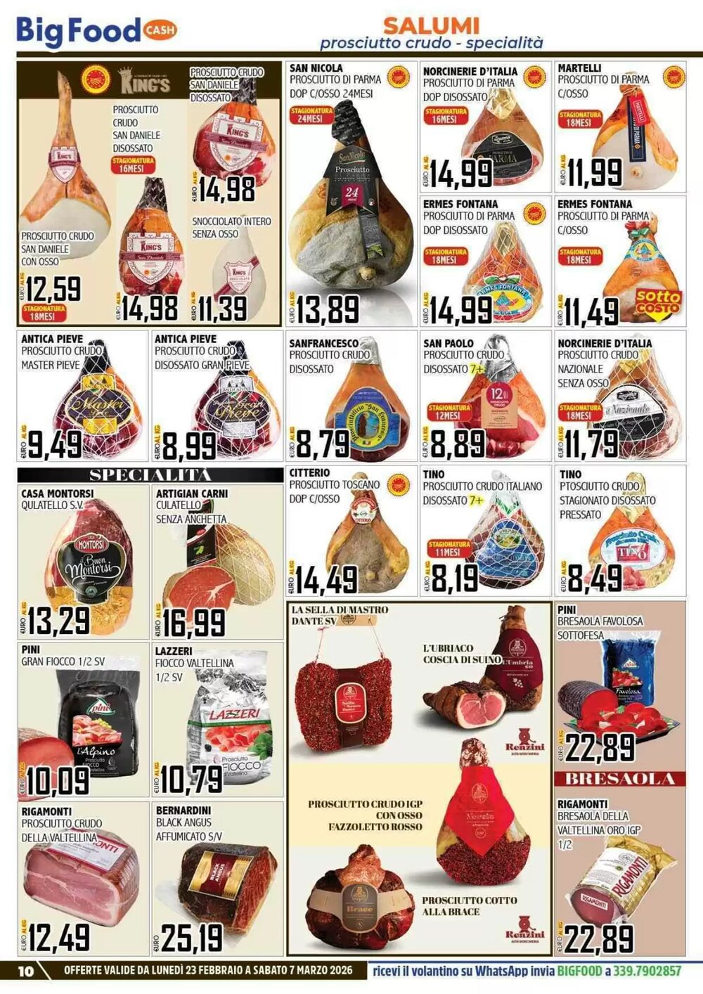 Volantino promozionale Big Food  valide dal 23/02/2026 - Pagina 10.