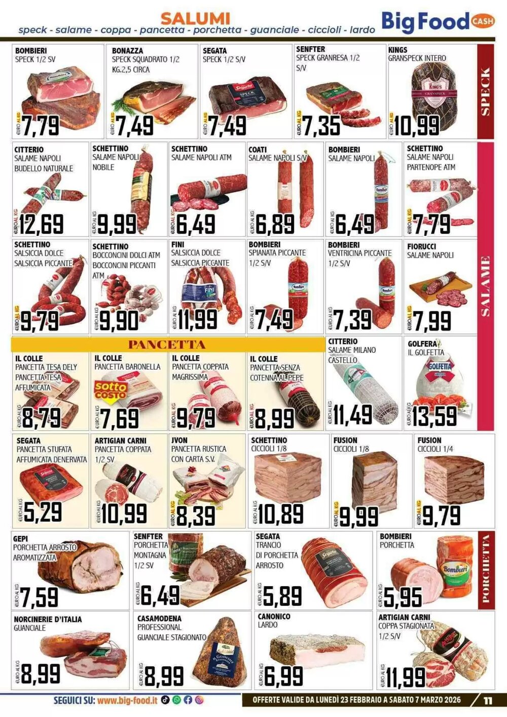 Volantino promozionale Big Food  valide dal 23/02/2026 - Pagina 11.