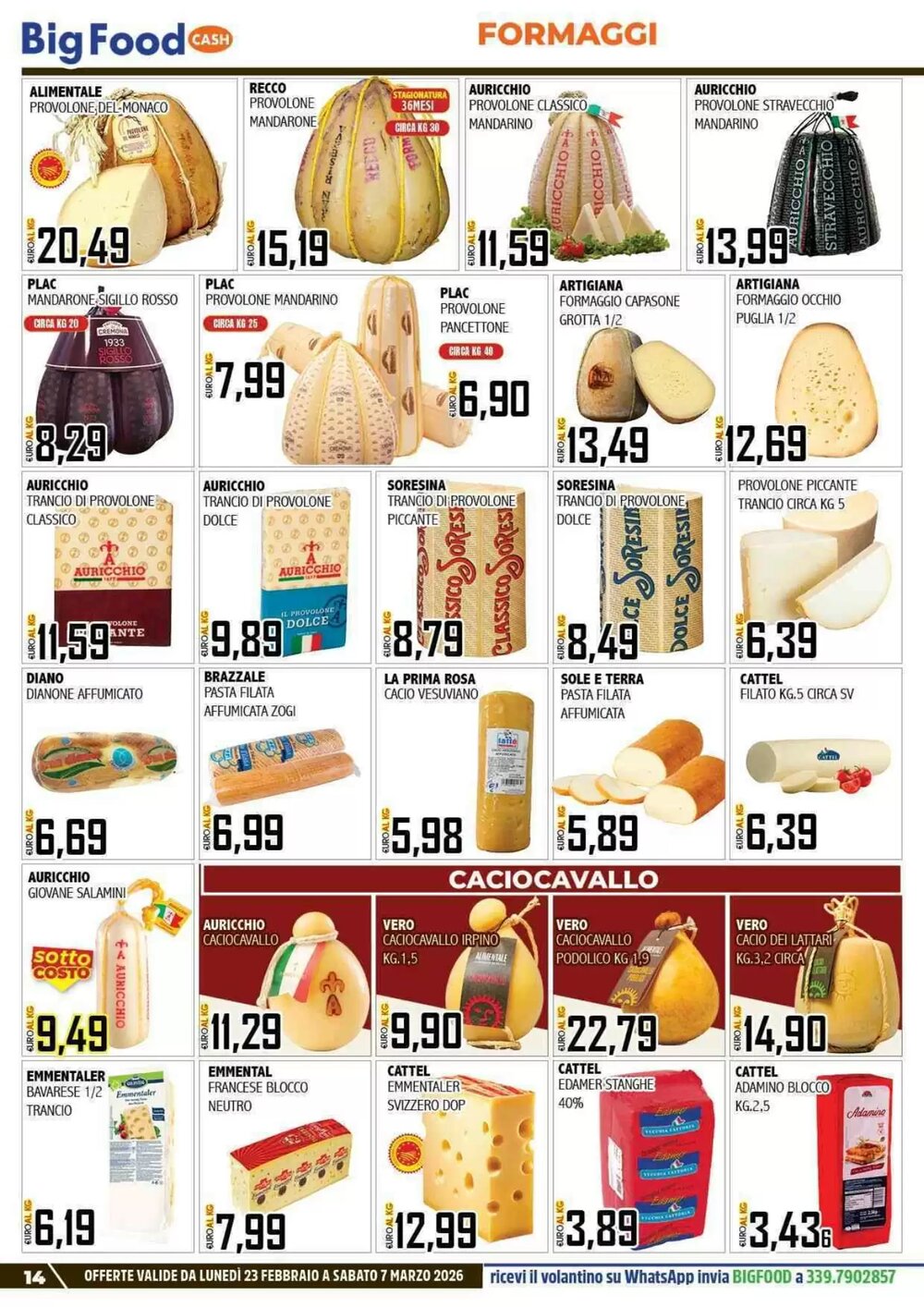 Volantino promozionale Big Food  valide dal 23/02/2026 - Pagina 14.
