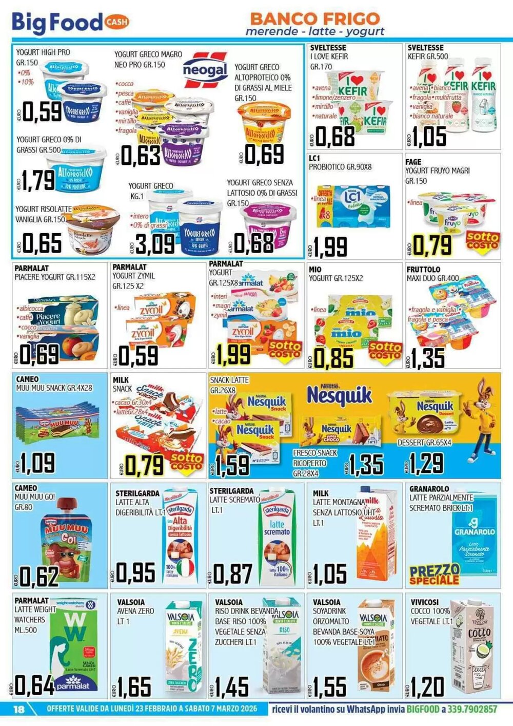 Volantino promozionale Big Food  valide dal 23/02/2026 - Pagina 18.