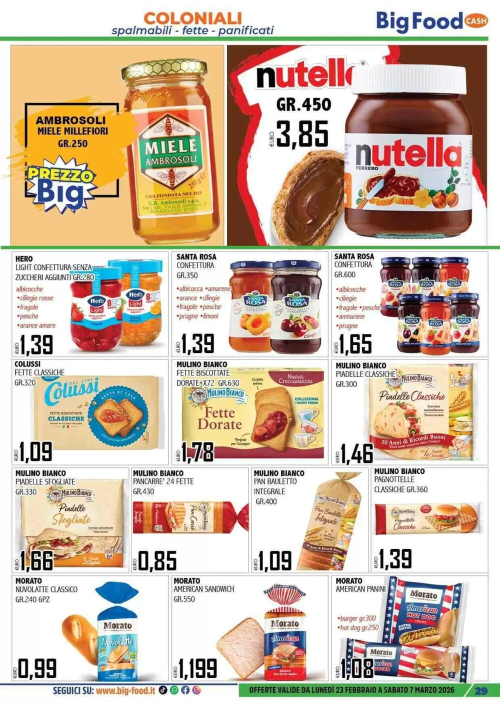 Volantino promozionale Big Food  valide dal 23/02/2026 - Pagina 29.