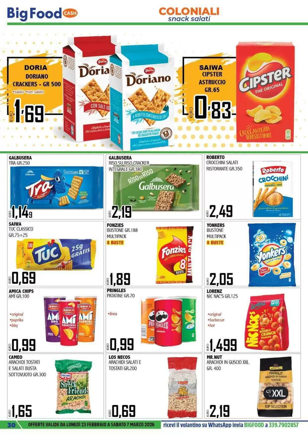 Volantino promozionale Big Food  valide dal 23/02/2026 - Pagina 30.