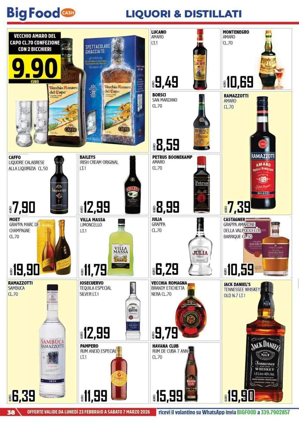 Volantino promozionale Big Food  valide dal 23/02/2026 - Pagina 38.