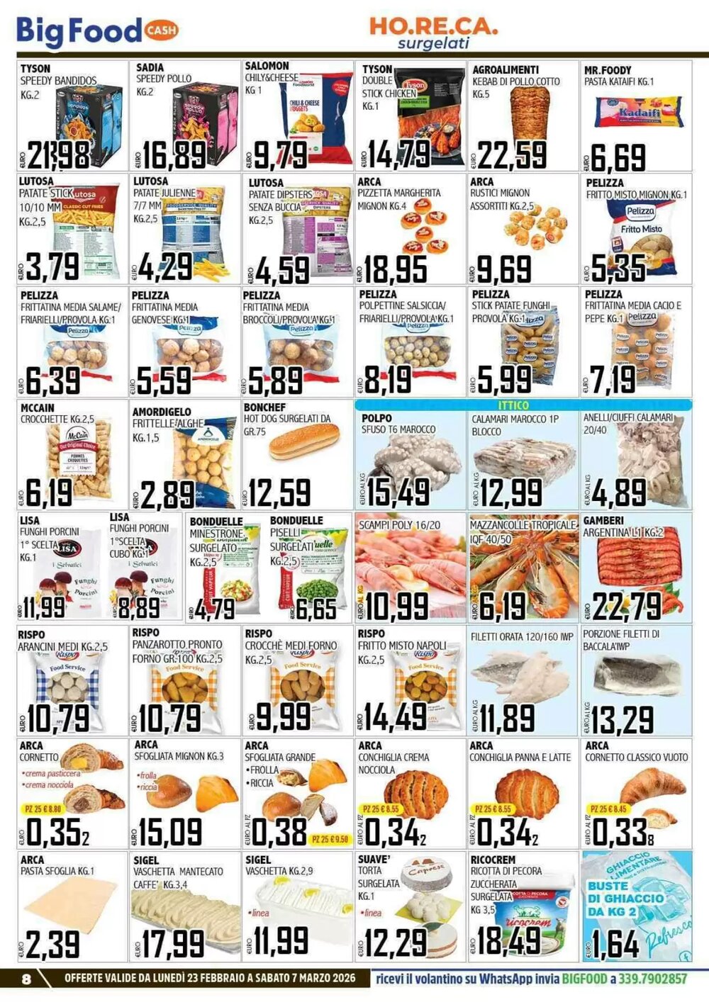 Volantino promozionale Big Food  valide dal 23/02/2026 - Pagina 8.