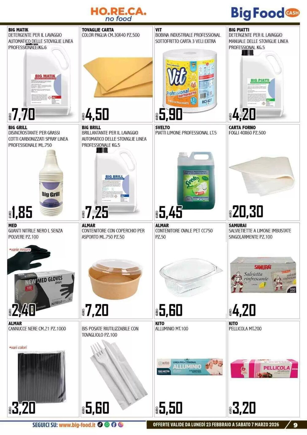 Volantino promozionale Big Food  valide dal 23/02/2026 - Pagina 9.