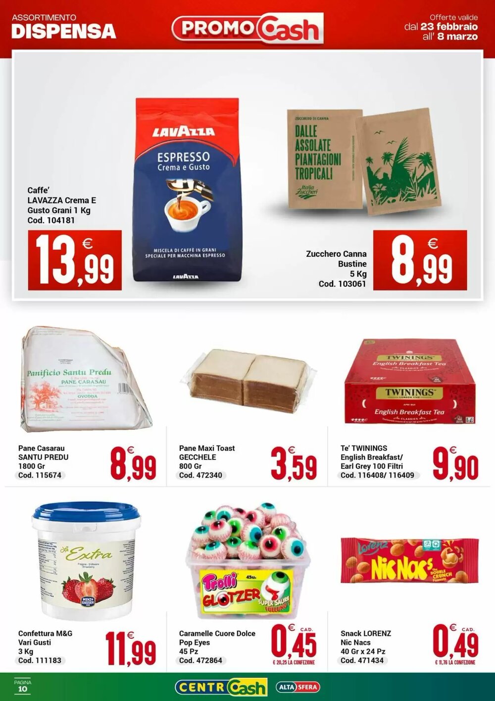 Volantino promozionale Centro Cash  valide dal 23/02/2026 - Pagina 10.