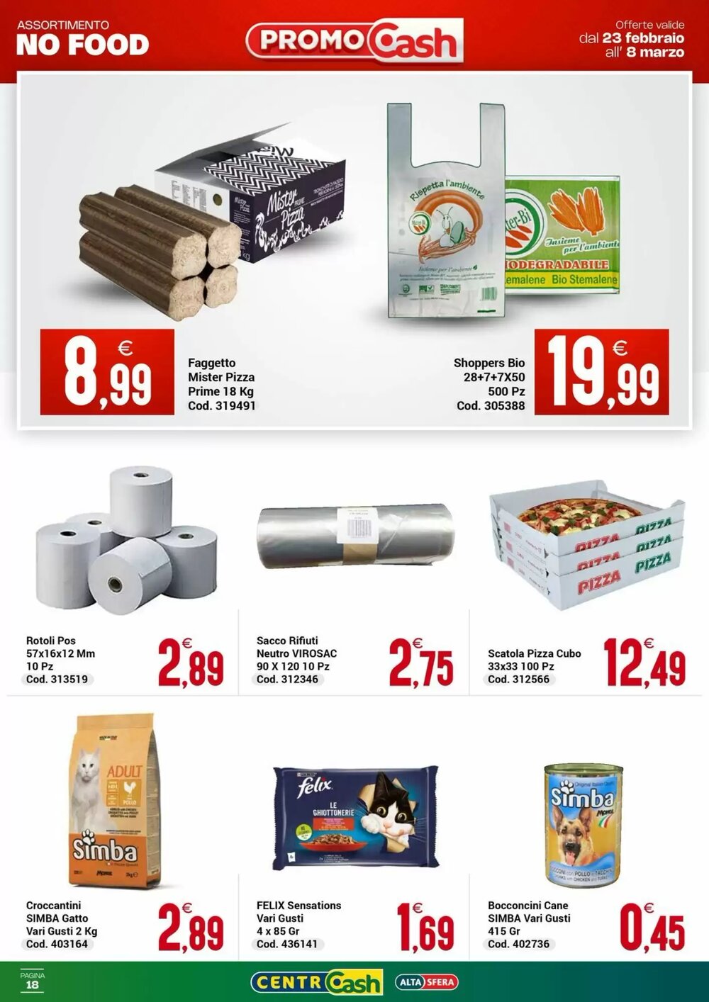 Volantino promozionale Centro Cash  valide dal 23/02/2026 - Pagina 18.