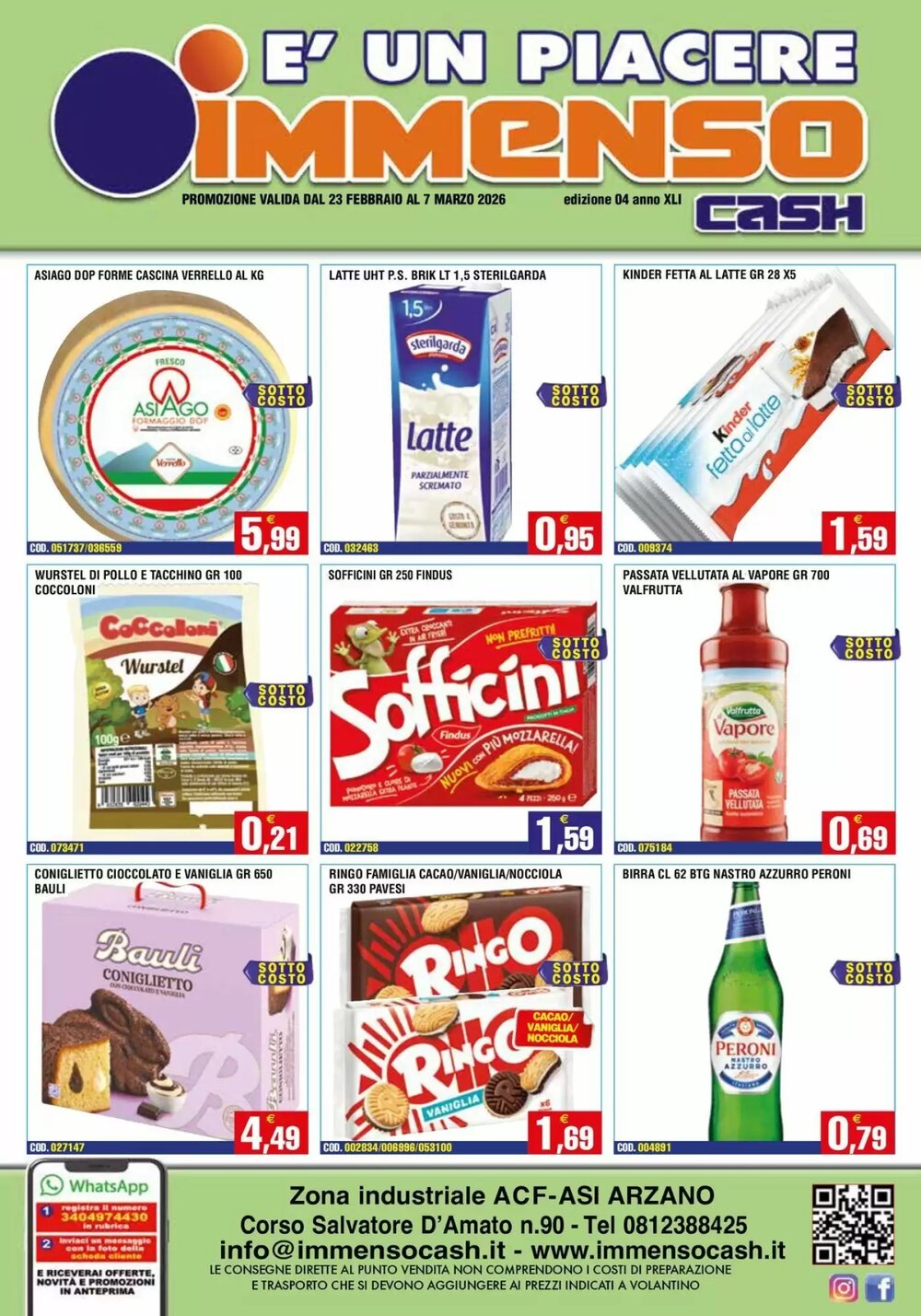 Volantino promozionale Immenso Cash  valide dal 23/02/2026 - Pagina 1.