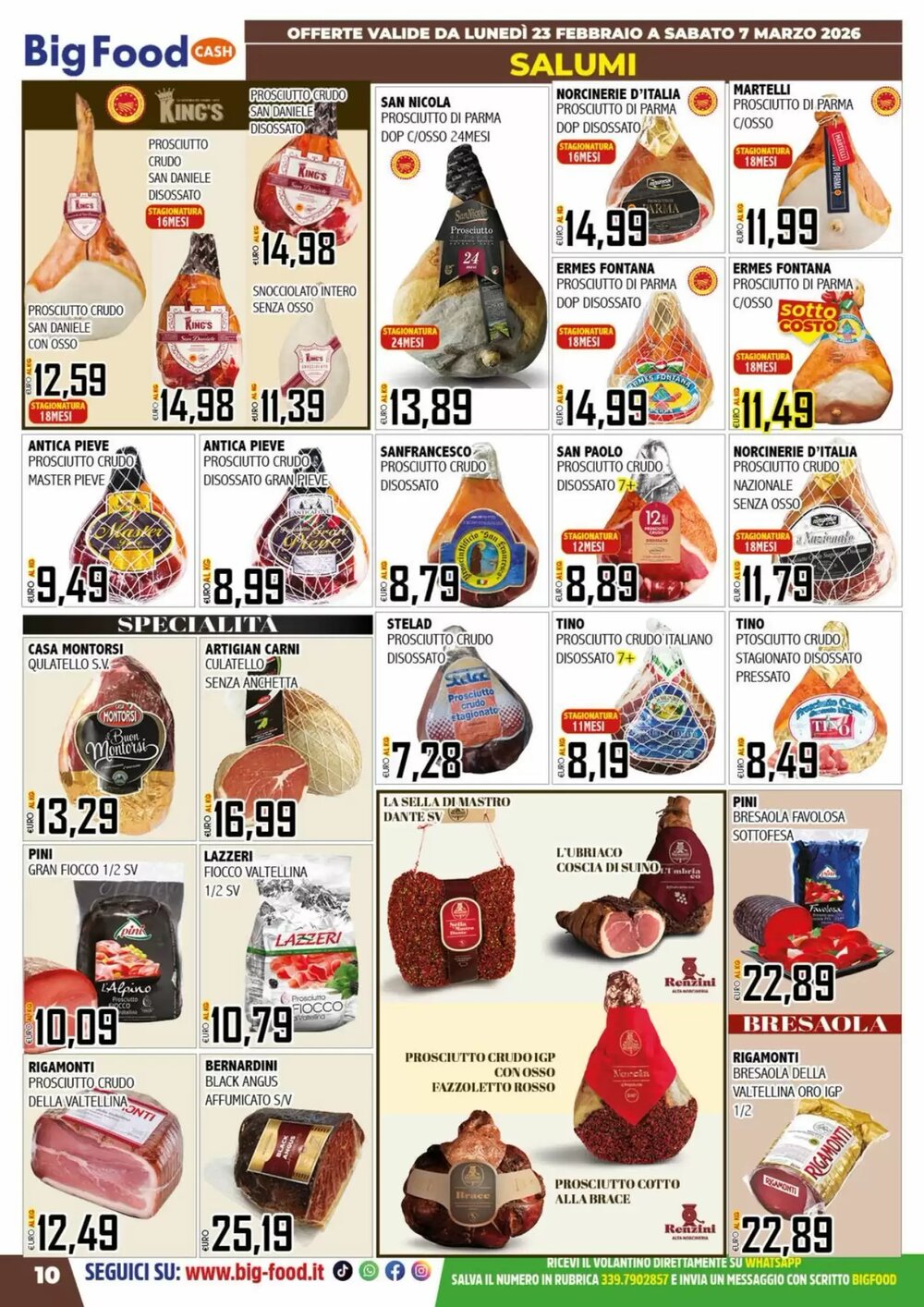 Volantino promozionale Big Food  valide dal 23/02/2026 - Pagina 10.