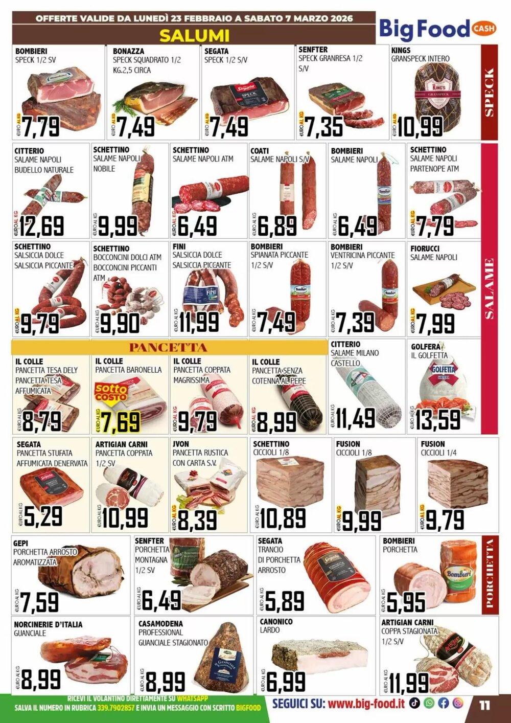 Volantino promozionale Big Food  valide dal 23/02/2026 - Pagina 11.