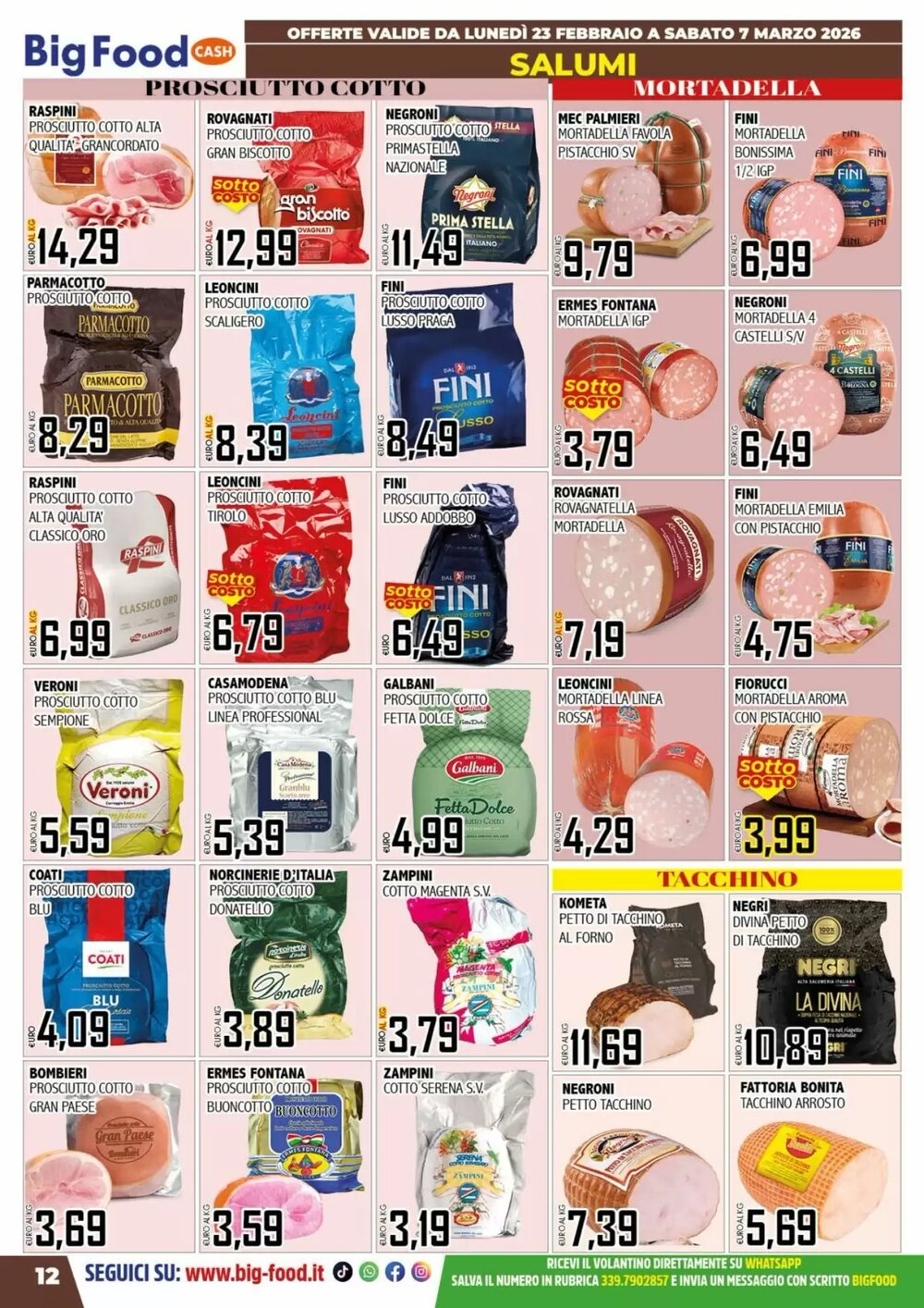 Volantino promozionale Big Food  valide dal 23/02/2026 - Pagina 12.
