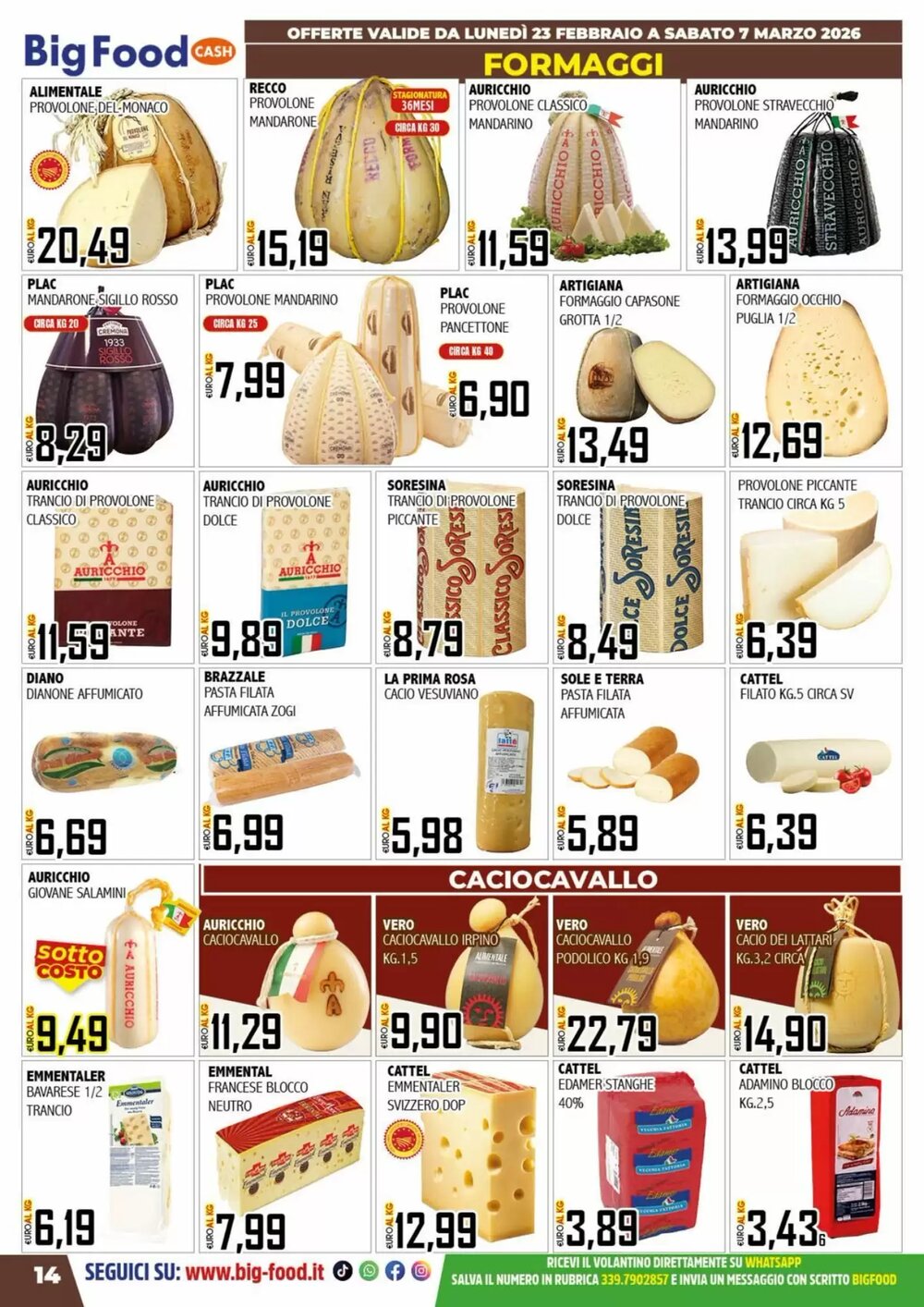 Volantino promozionale Big Food  valide dal 23/02/2026 - Pagina 14.