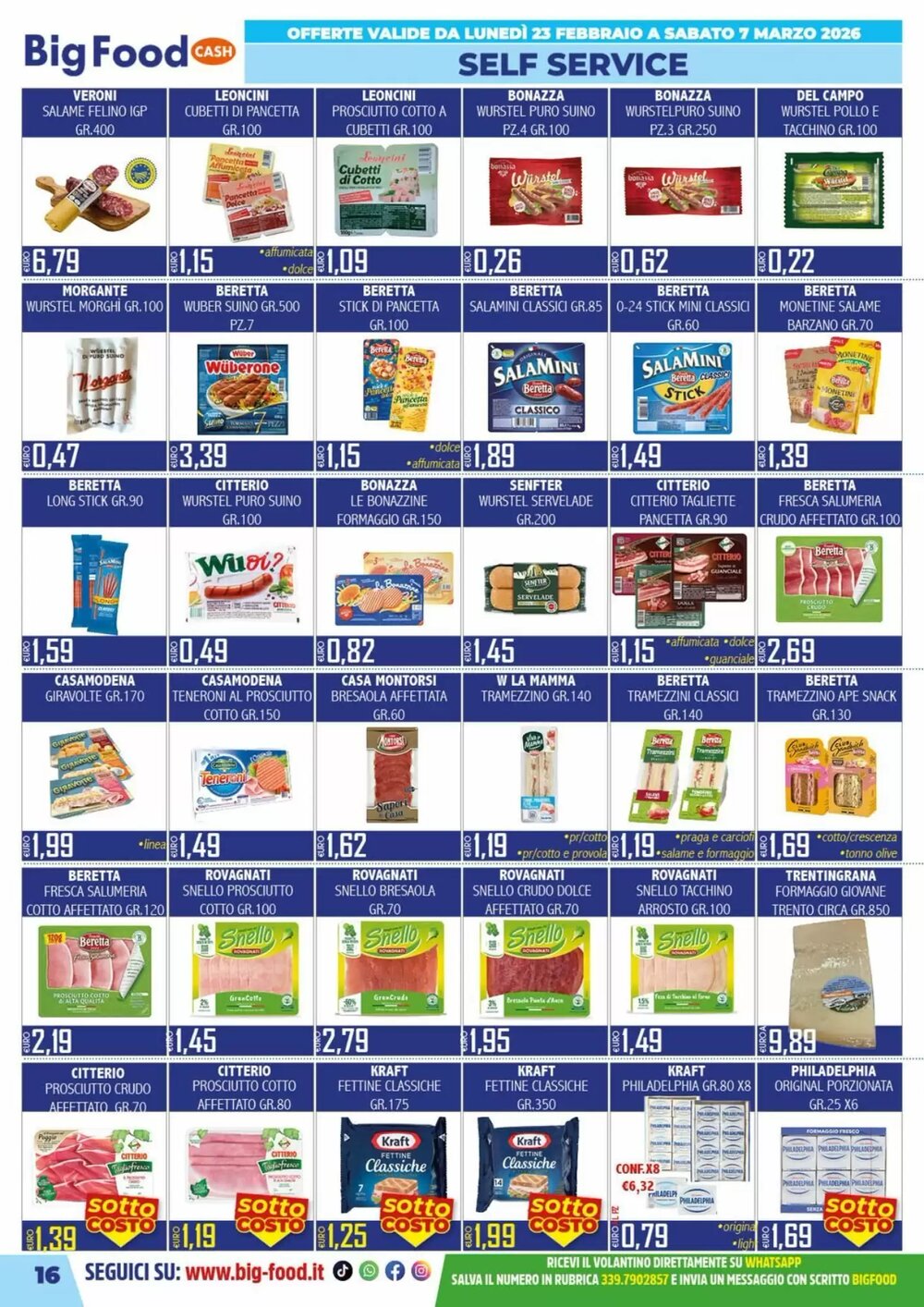 Volantino promozionale Big Food  valide dal 23/02/2026 - Pagina 16.