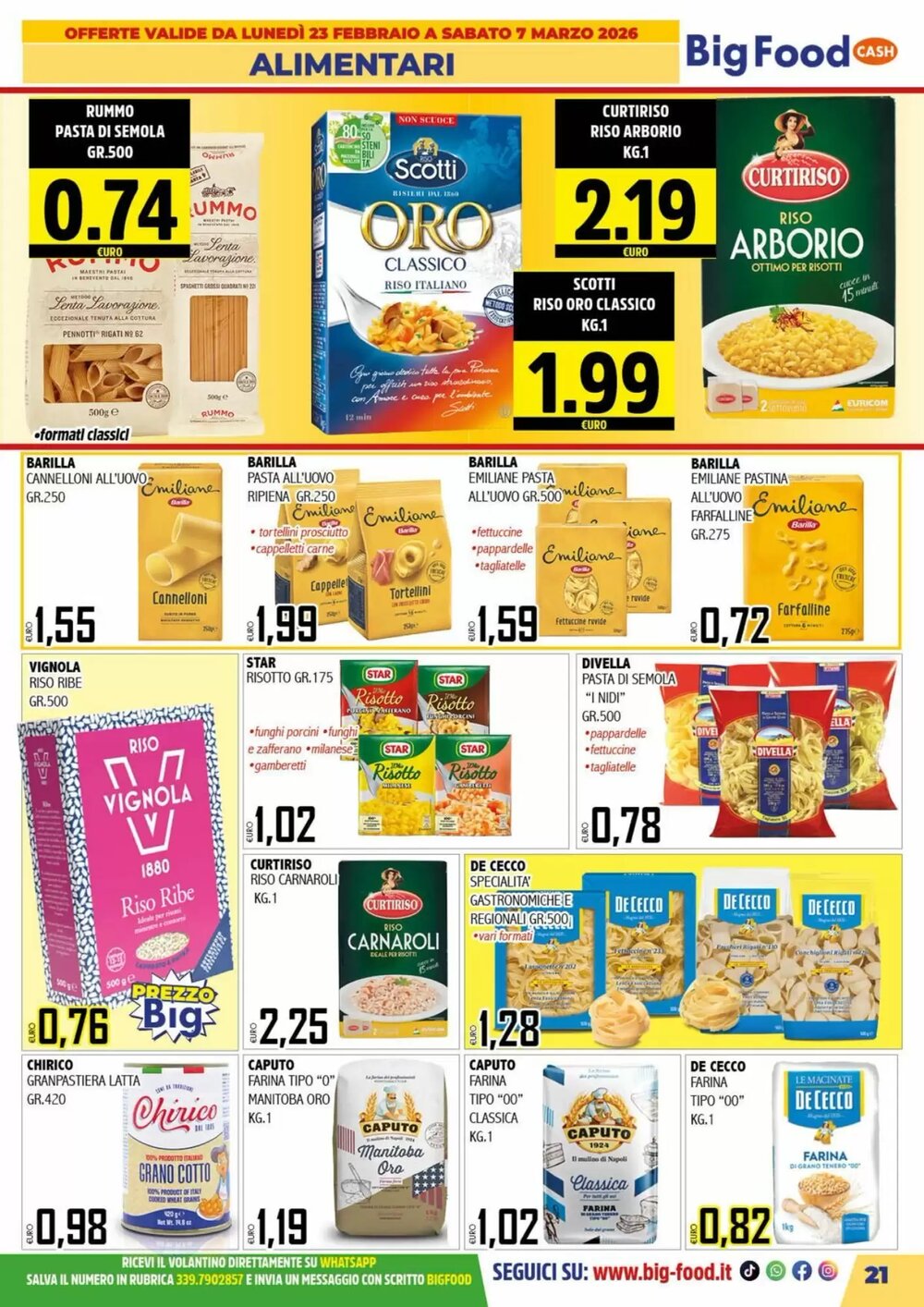 Volantino promozionale Big Food  valide dal 23/02/2026 - Pagina 21.