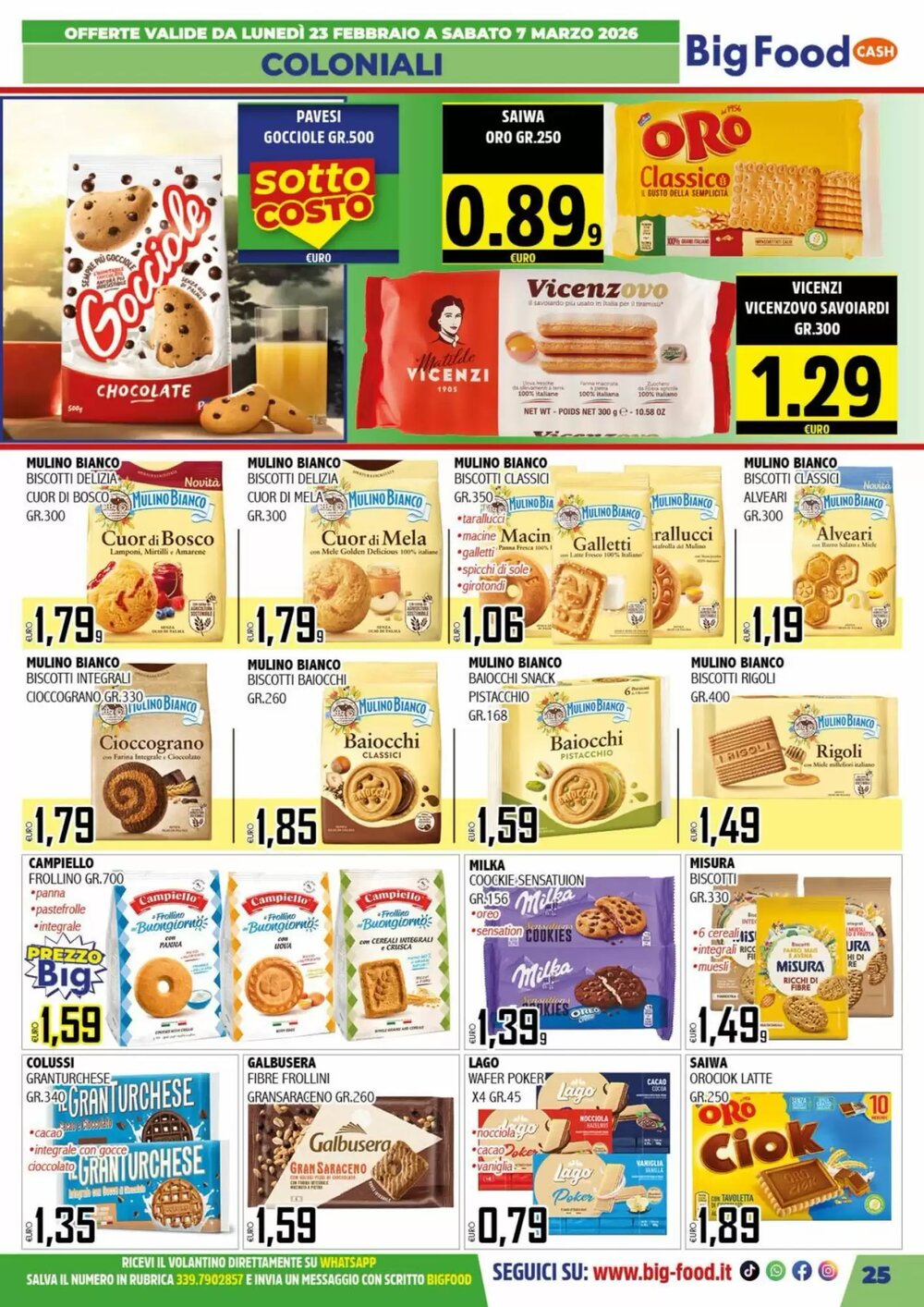 Volantino promozionale Big Food  valide dal 23/02/2026 - Pagina 25.