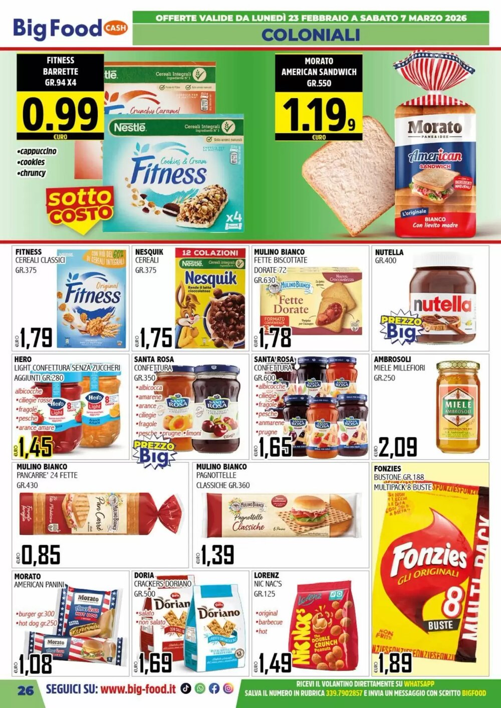 Volantino promozionale Big Food  valide dal 23/02/2026 - Pagina 26.