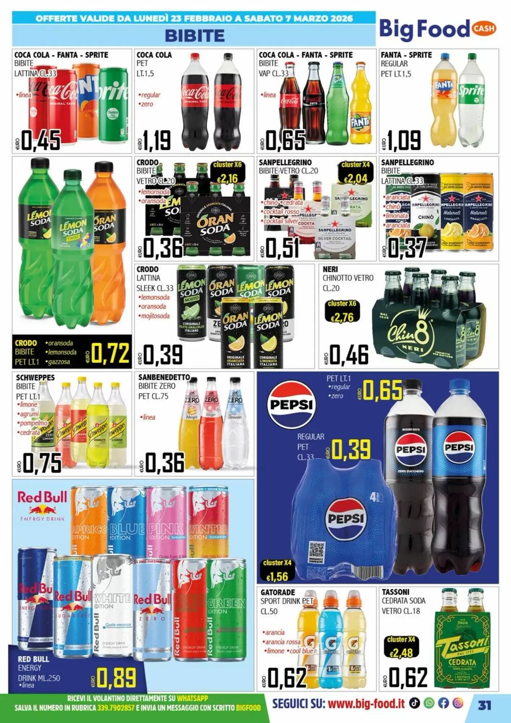 Volantino promozionale Big Food  valide dal 23/02/2026 - Pagina 31.
