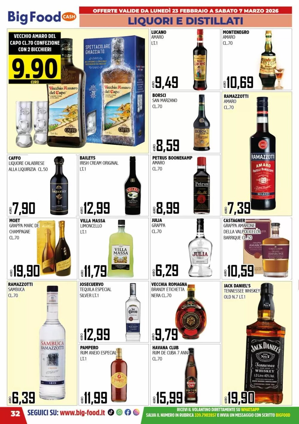 Volantino promozionale Big Food  valide dal 23/02/2026 - Pagina 32.
