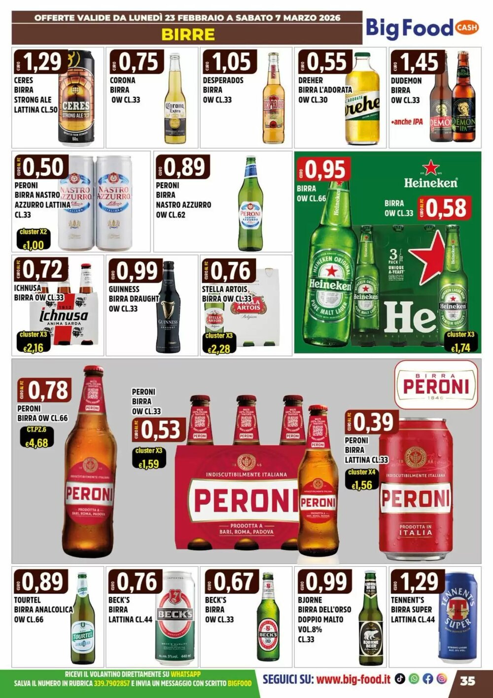 Volantino promozionale Big Food  valide dal 23/02/2026 - Pagina 35.