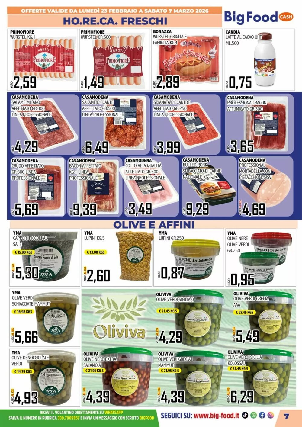 Volantino promozionale Big Food  valide dal 23/02/2026 - Pagina 7.