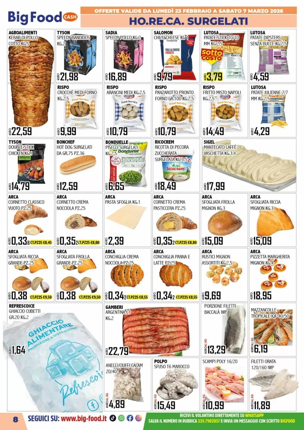 Volantino promozionale Big Food  valide dal 23/02/2026 - Pagina 8.