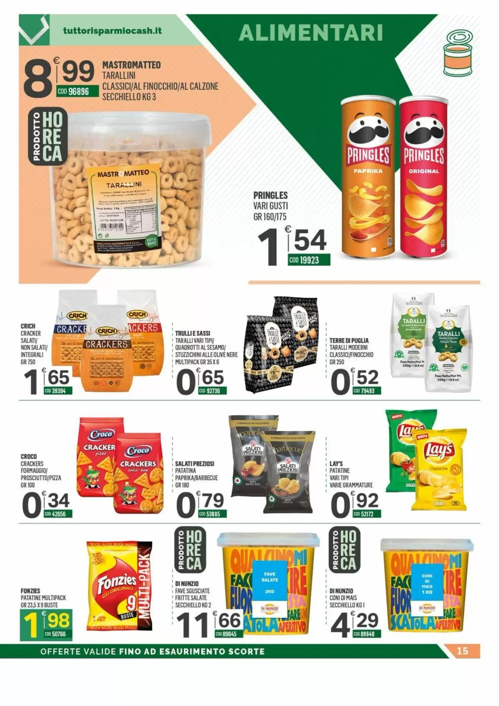 Volantino promozionale Tutto Risparmio Cash&Carry  valide dal 23/02/2026 - Pagina 15.