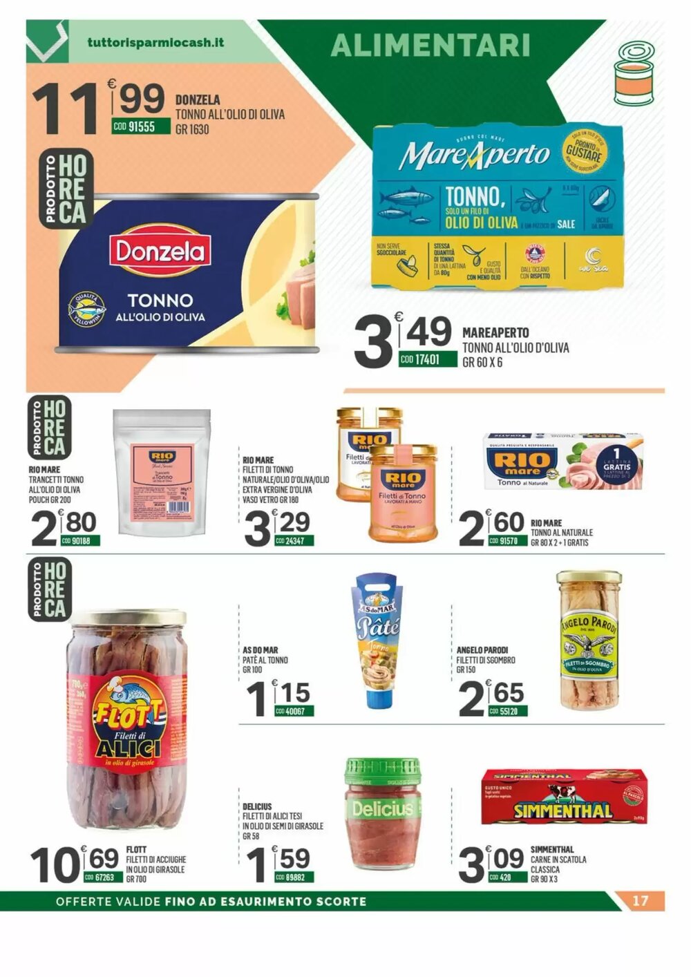 Volantino promozionale Tutto Risparmio Cash&Carry  valide dal 23/02/2026 - Pagina 17.