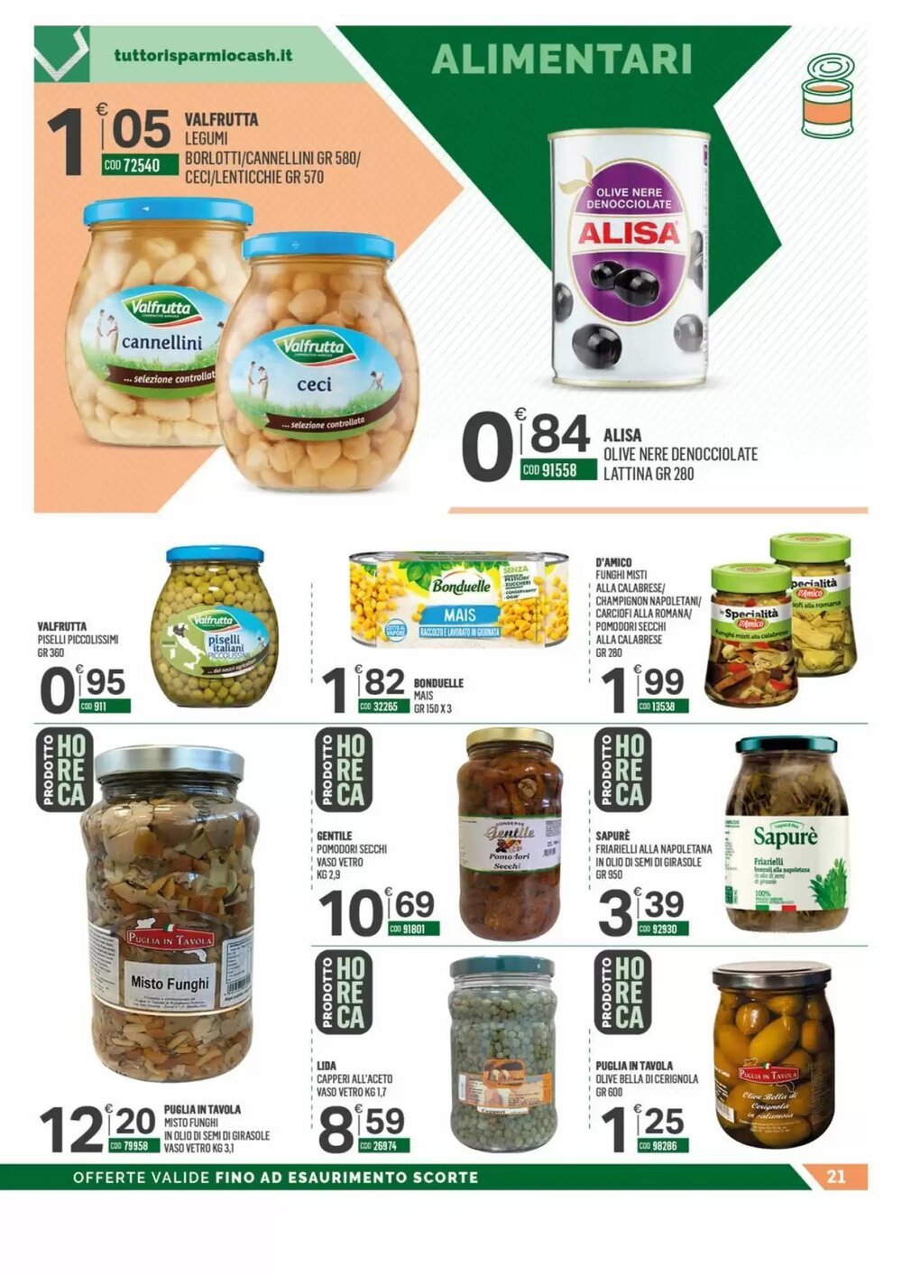 Volantino promozionale Tutto Risparmio Cash&Carry  valide dal 23/02/2026 - Pagina 21.