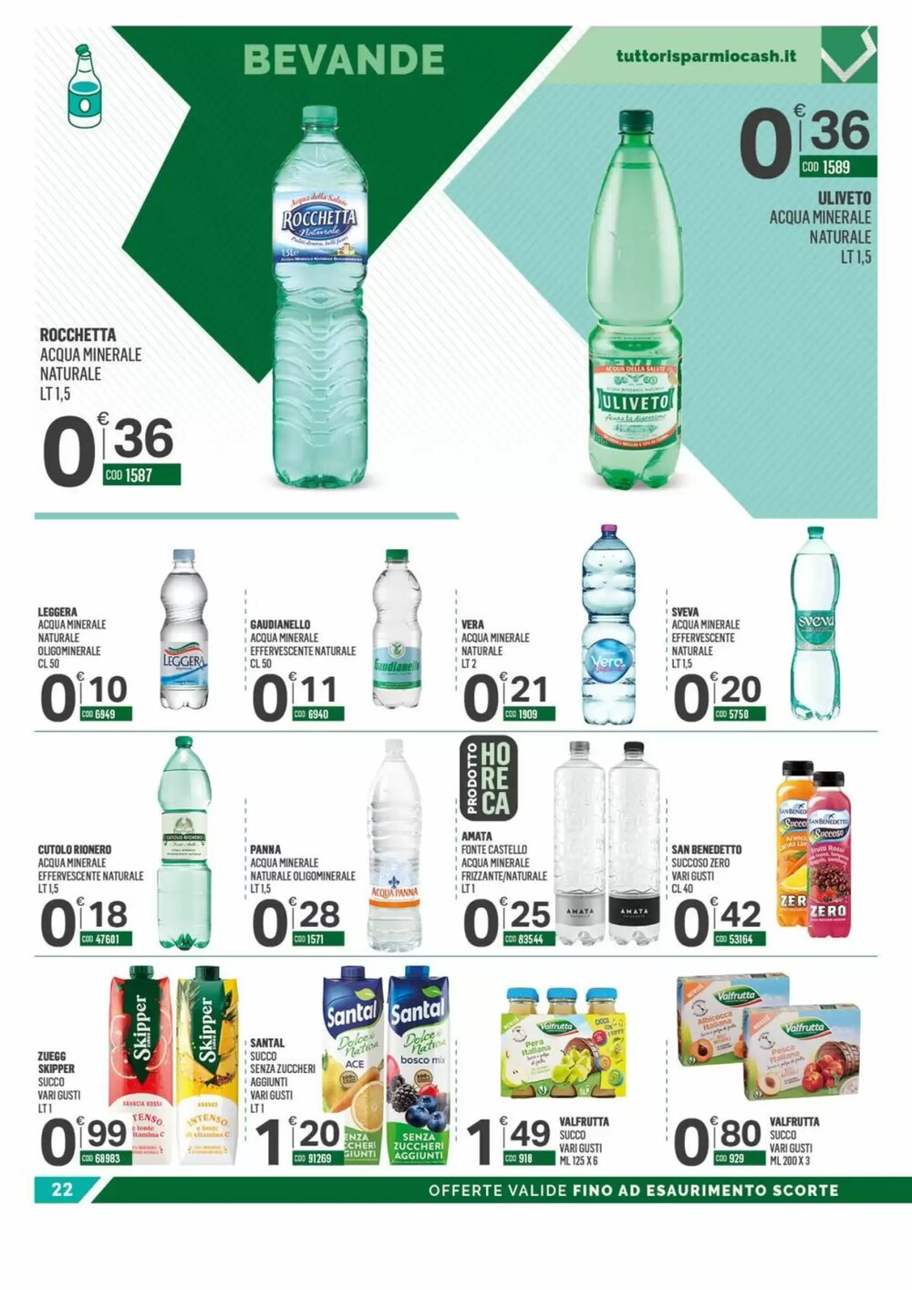 Volantino promozionale Tutto Risparmio Cash&Carry  valide dal 23/02/2026 - Pagina 22.