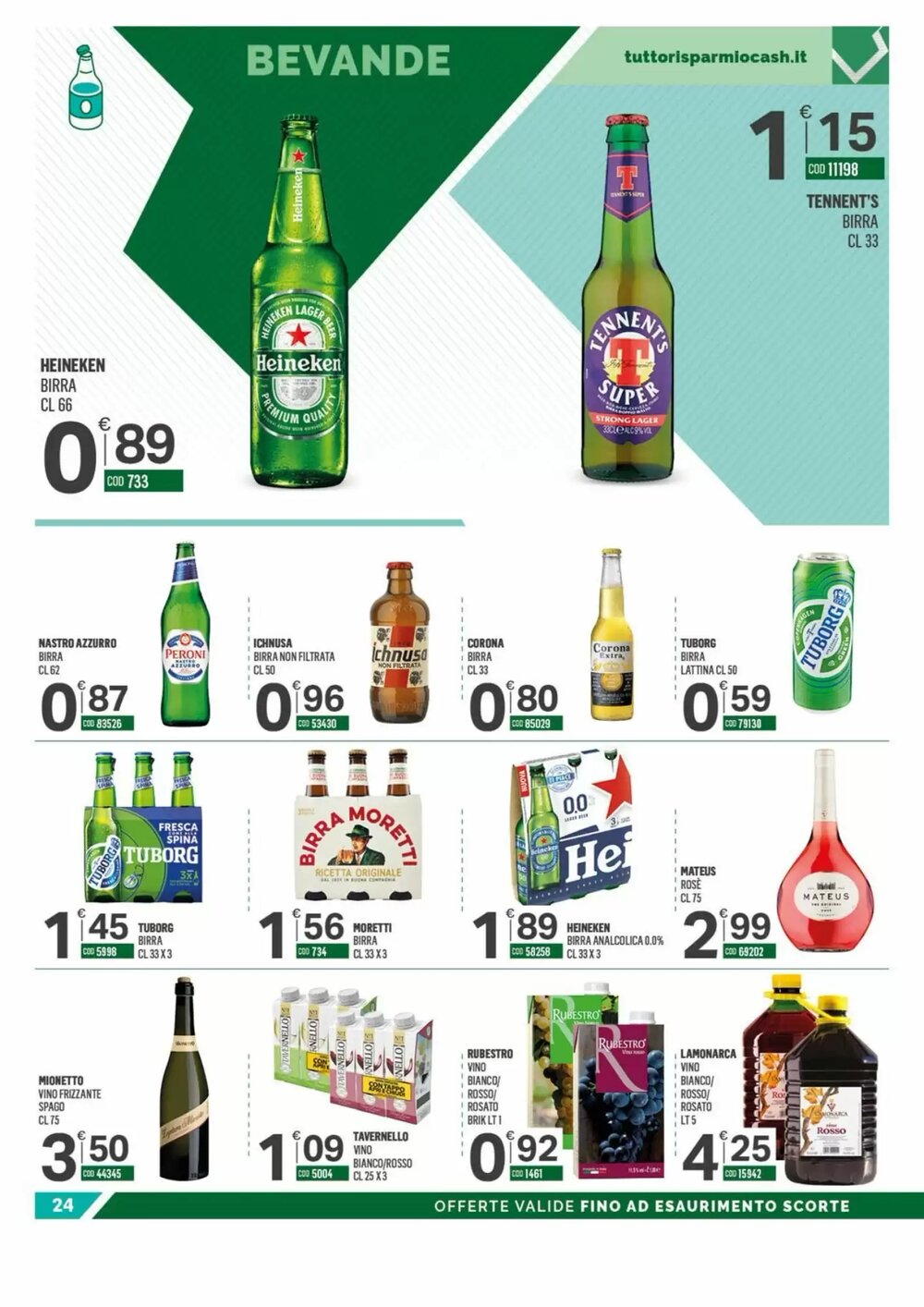 Volantino promozionale Tutto Risparmio Cash&Carry  valide dal 23/02/2026 - Pagina 24.