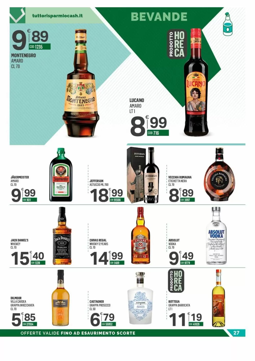 Volantino promozionale Tutto Risparmio Cash&Carry  valide dal 23/02/2026 - Pagina 27.