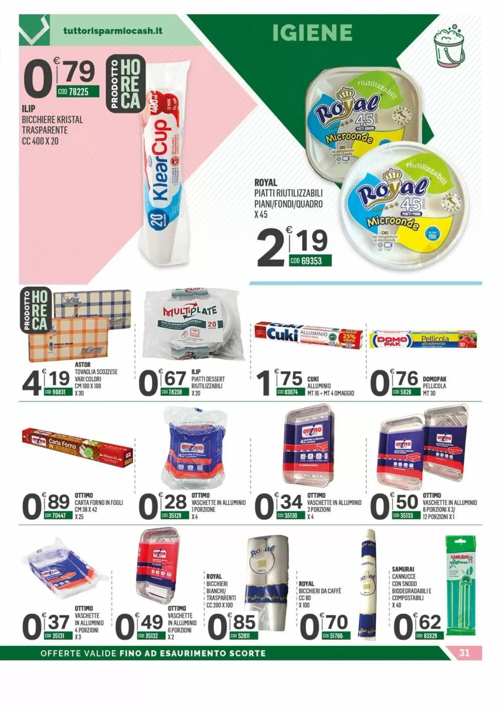 Volantino promozionale Tutto Risparmio Cash&Carry  valide dal 23/02/2026 - Pagina 31.