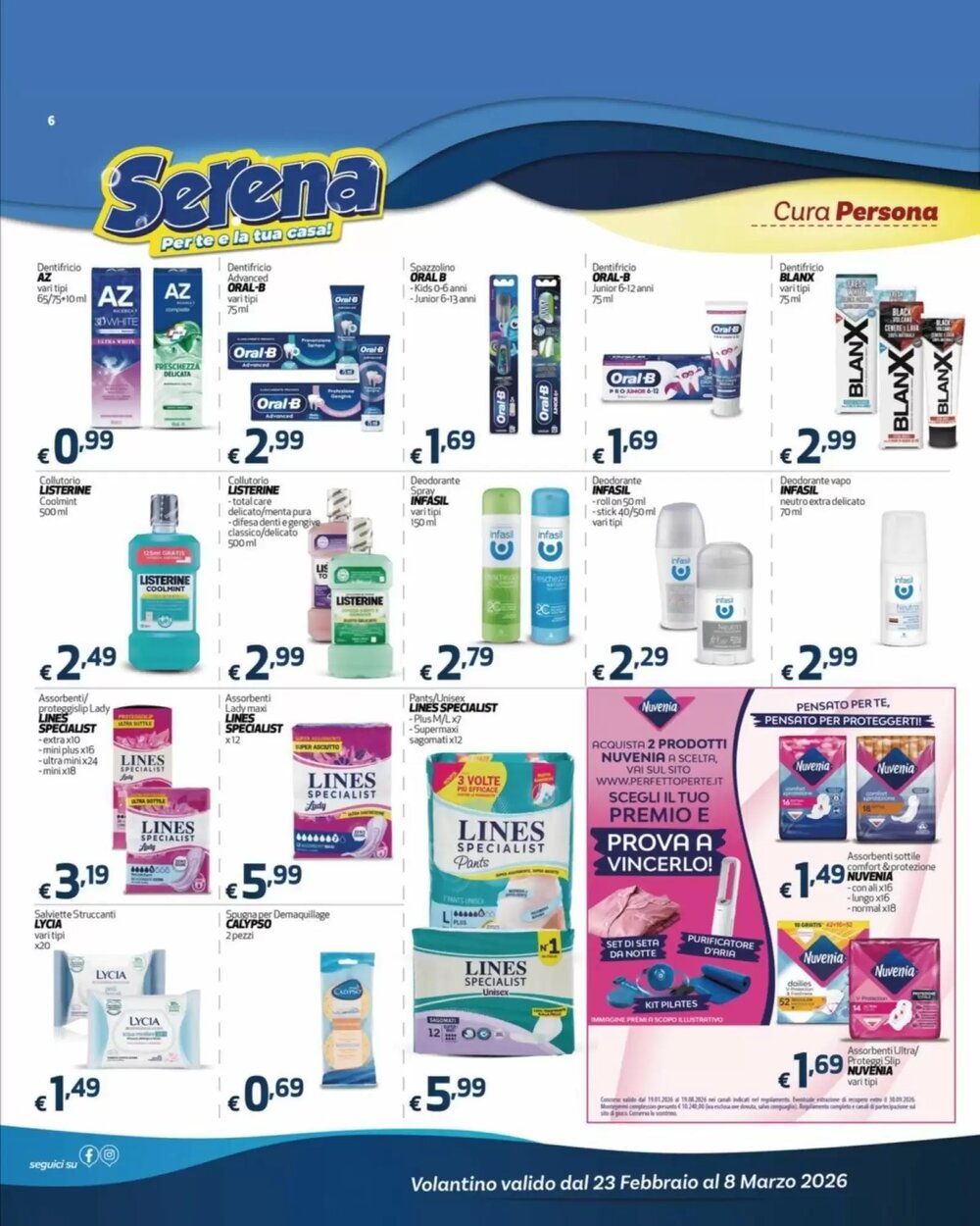 Volantino promozionale Serena Detersivi  valide dal 23/02/2026 - Pagina 6.