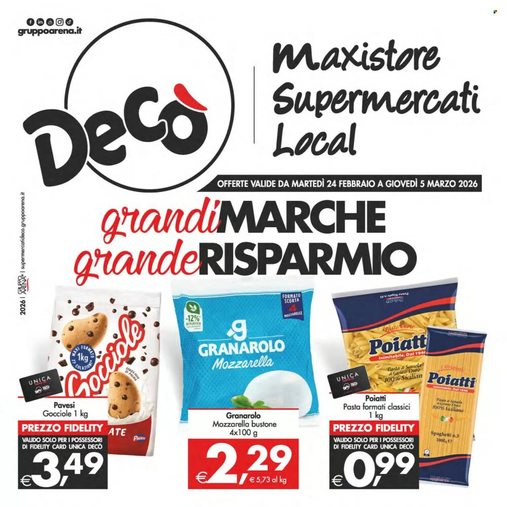 Volantino promozionale Deco Supermercati  valide dal 24/02/2026 - Pagina 1.