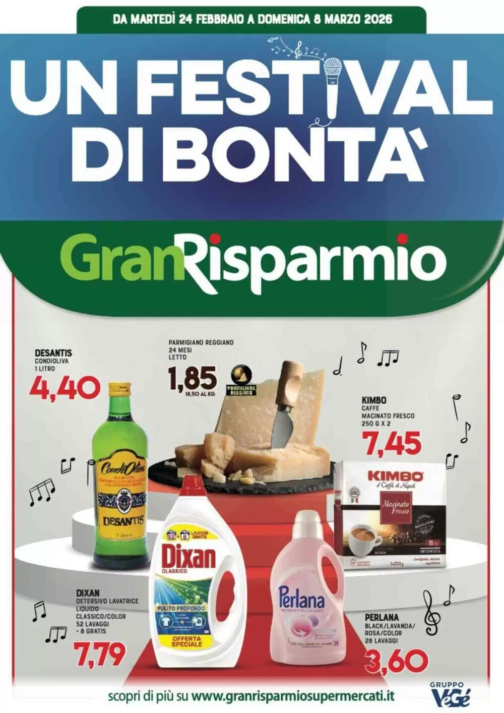 Volantino promozionale Gran Risparmio  valide dal 24/02/2026 - Pagina 1.