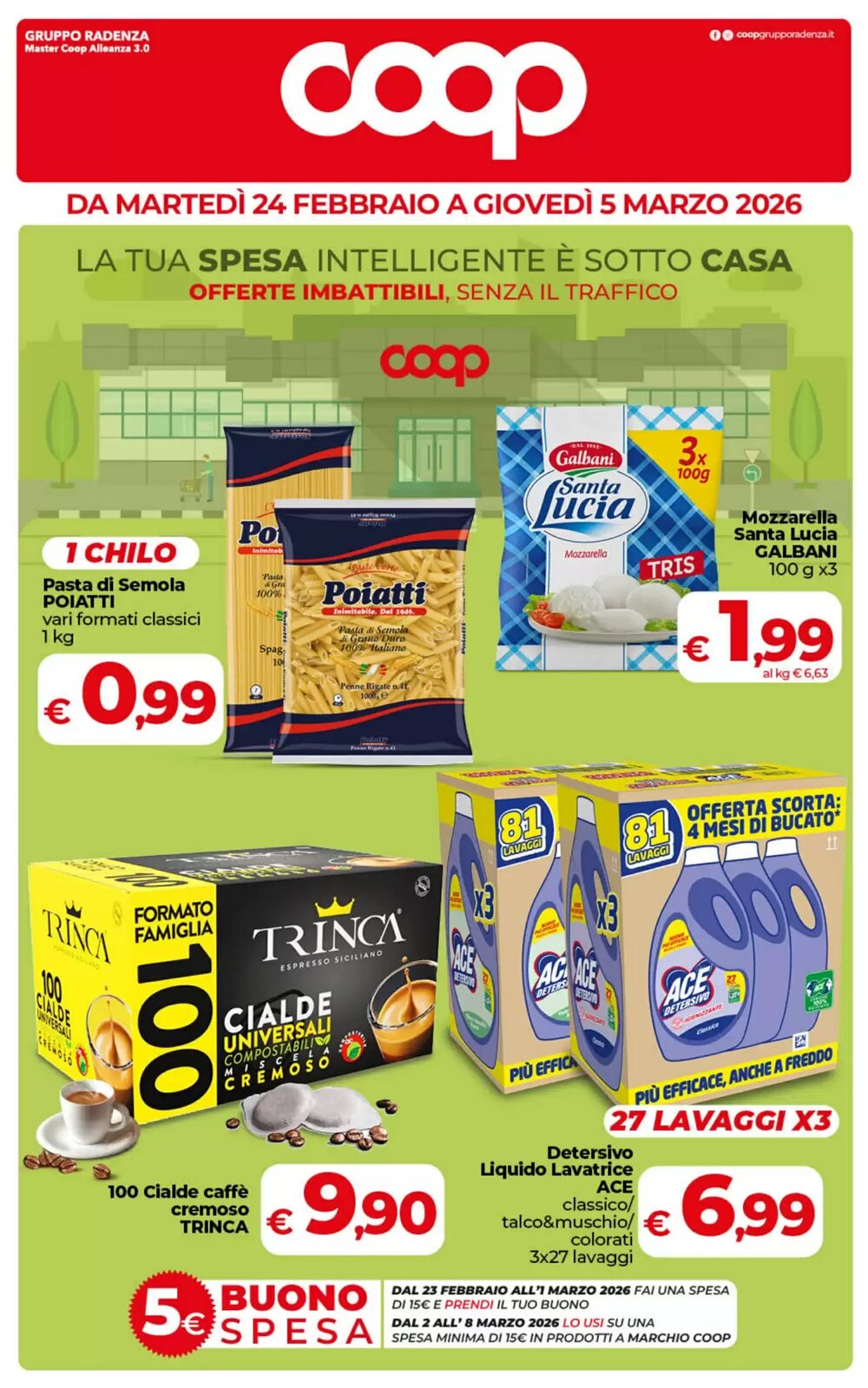 Volantino promozionale Coop  valide dal 24/02/2026 - Pagina 1.