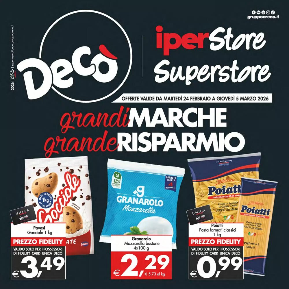 Volantino promozionale Deco Iperstore  valide dal 24/02/2026 - Pagina 1.