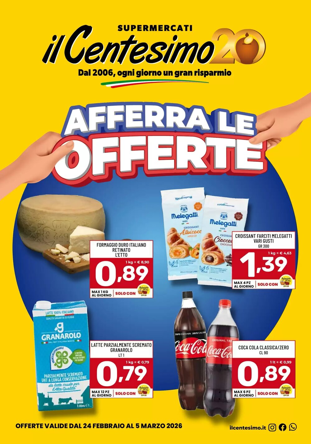 Volantino promozionale Il Centesimo  valide dal 24/02/2026 - Pagina 1.