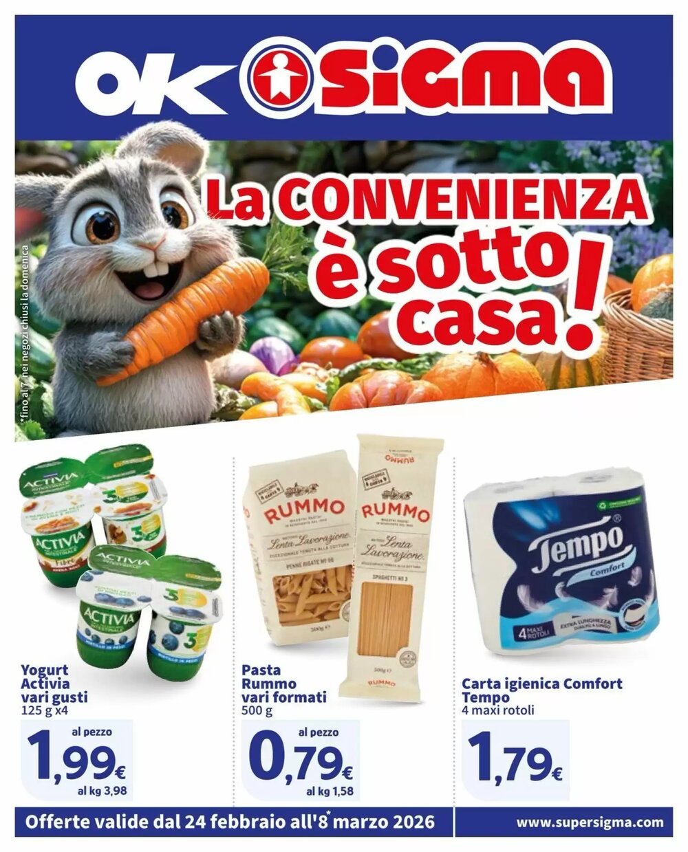 Volantino promozionale Ok Sigma  valide dal 24/02/2026 - Pagina 1.