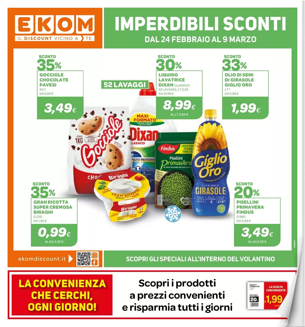Volantino promozionale Ekom  valide dal 24/02/2026 - Pagina 1.