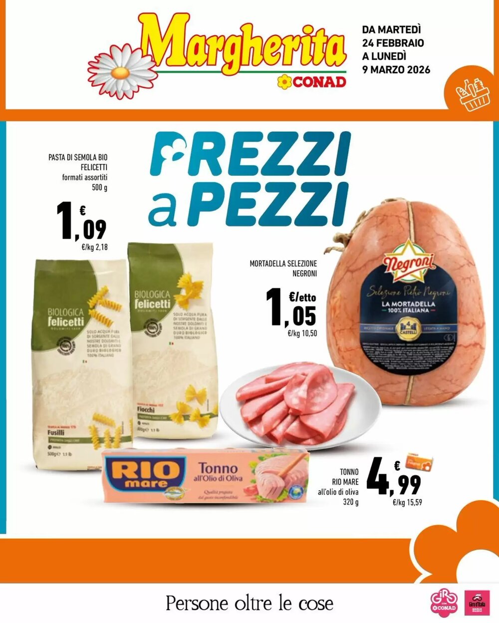 Volantino promozionale Conad Margherita  valide dal 24/02/2026 - Pagina 1.